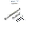 MN MODEL MN-90 Upgrade Parts Steering and Servo Connect Rods silver