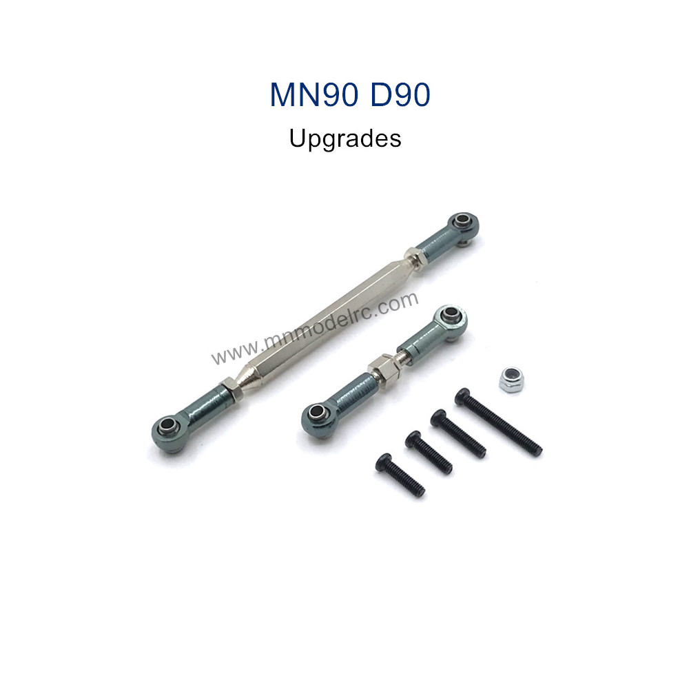 MN MODEL MN-90 Upgrade Parts Steering and Servo Connect Rods gray