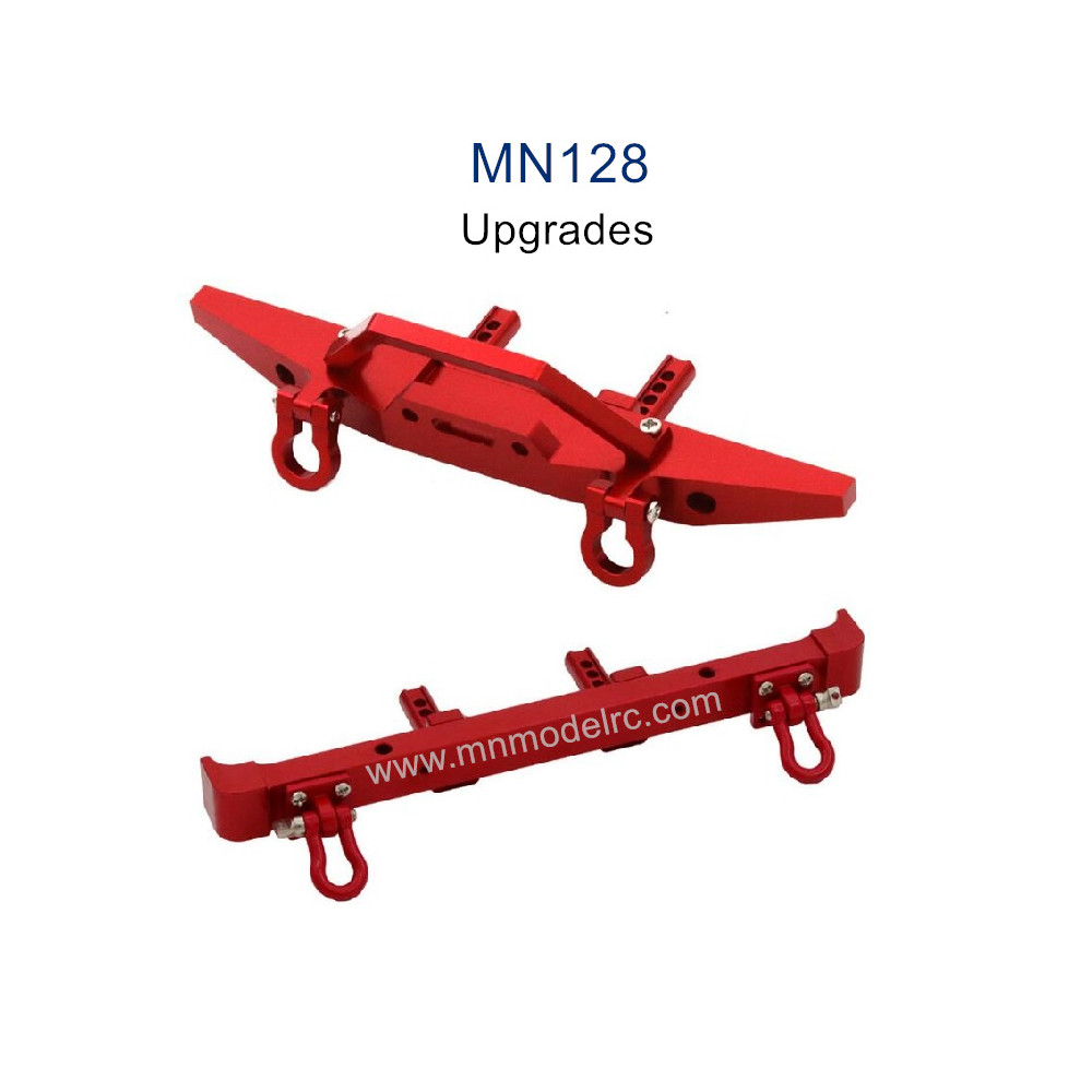 MN MODEL MN128 Upgrade parts Rear and Front Protector red