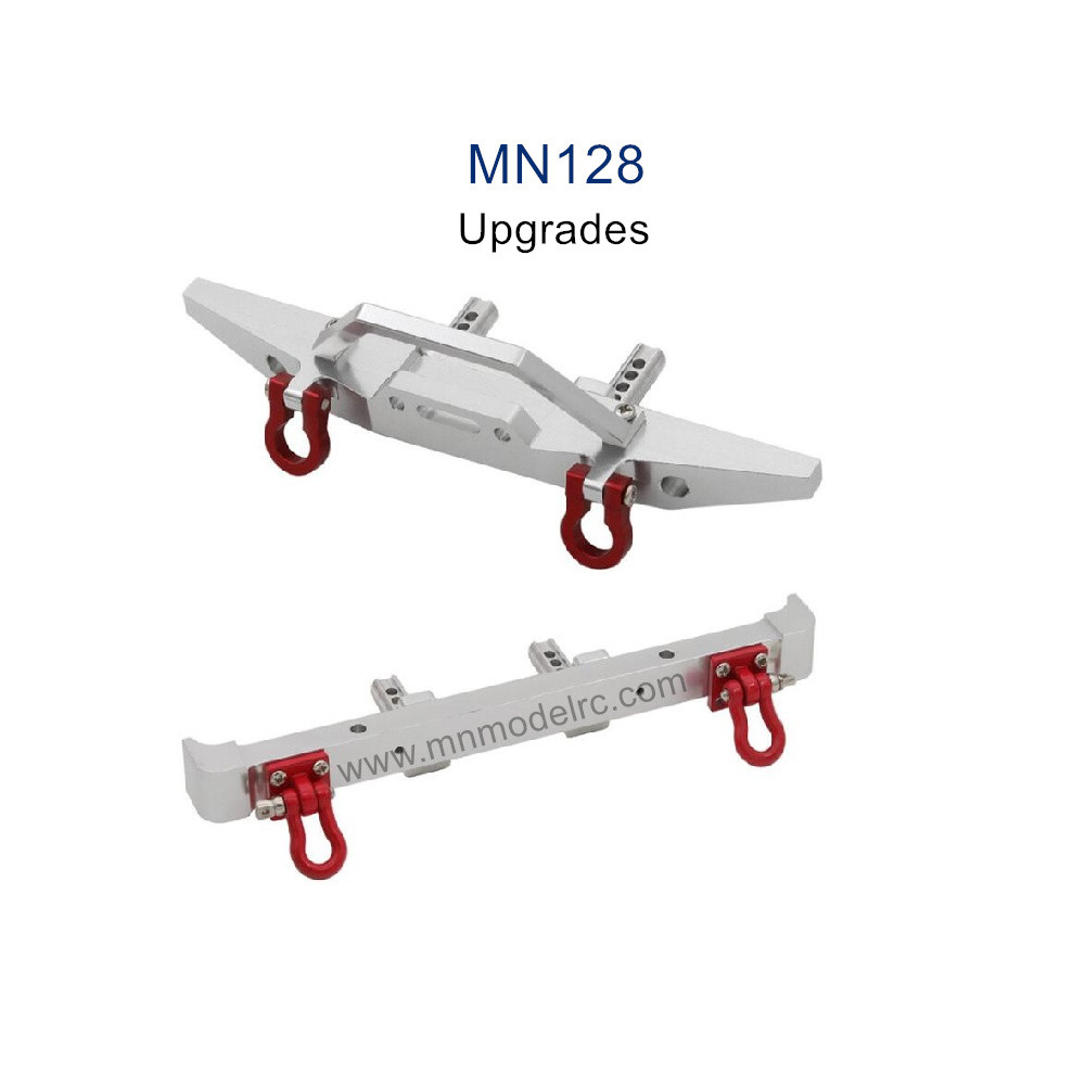 MN MODEL MN128 Upgrade parts Rear and Front Protector silver