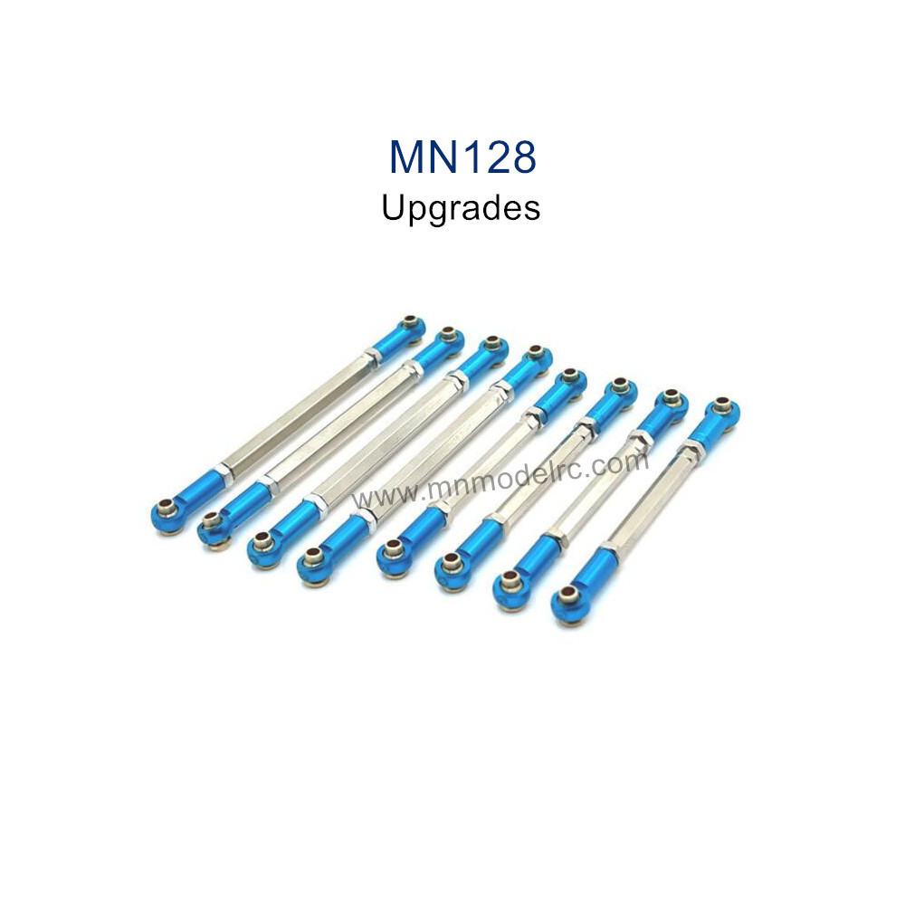 MN MODEL MN128 Upgrade parts Metal Connect Rods blue