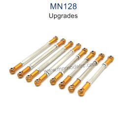 MN MODEL MN128 Upgrade parts Metal Connect Rods yellow
