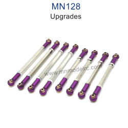 MN MODEL MN128 Upgrade parts Metal Connect Rods purple