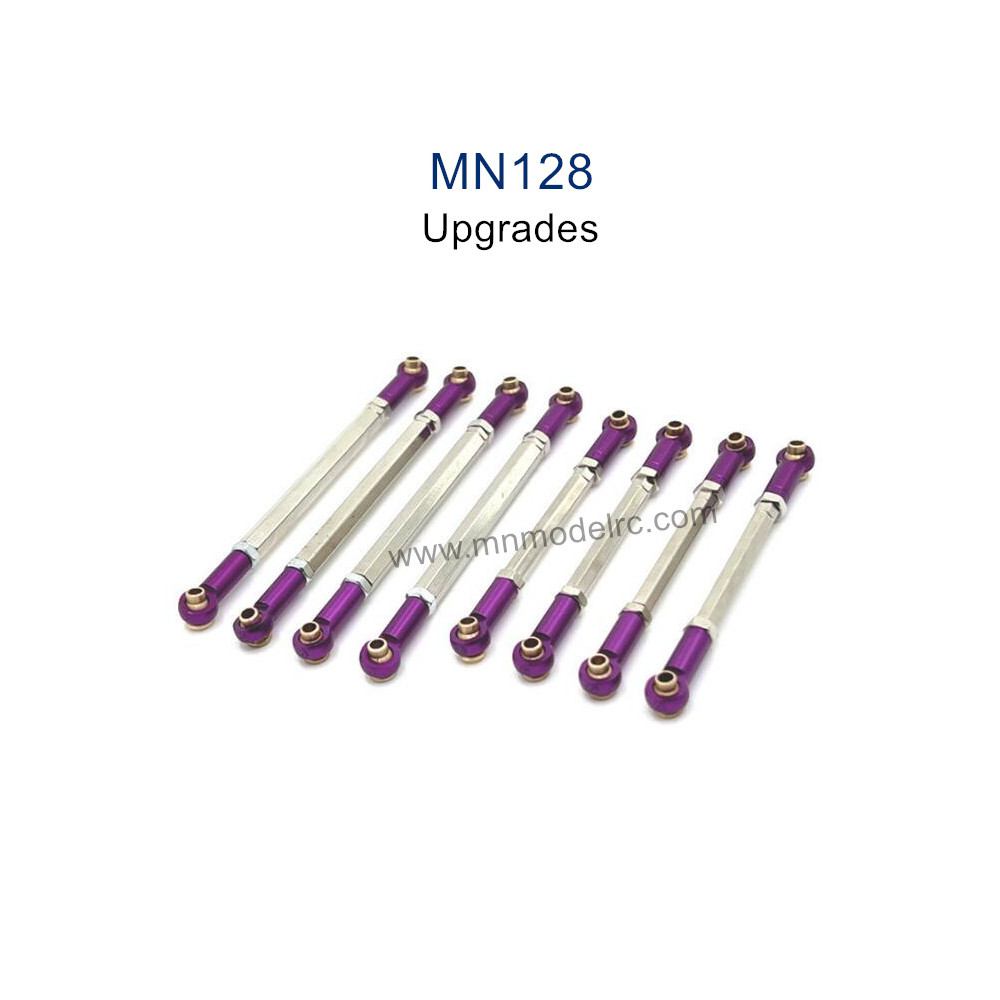 MN MODEL MN128 Upgrade parts Metal Connect Rods purple