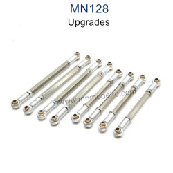 MN MODEL MN128 Upgrade parts Metal Connect Rods silver