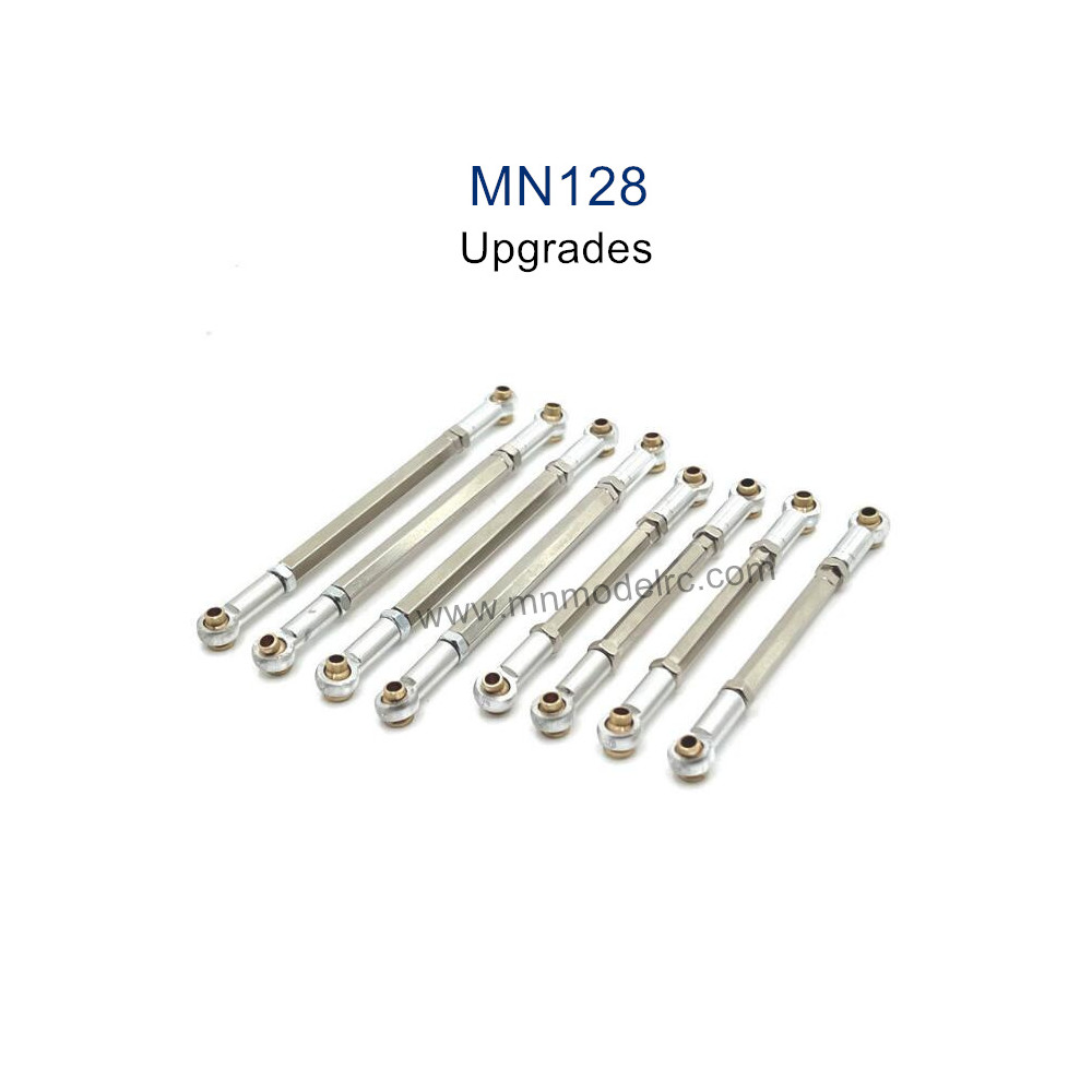 MN MODEL MN128 Upgrade parts Metal Connect Rods silver
