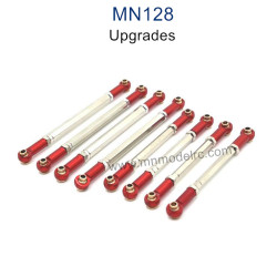 MN MODEL MN128 Upgrade parts Metal Connect Rods red