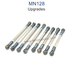 MN MODEL MN128 Upgrade parts Metal Connect Rods grey