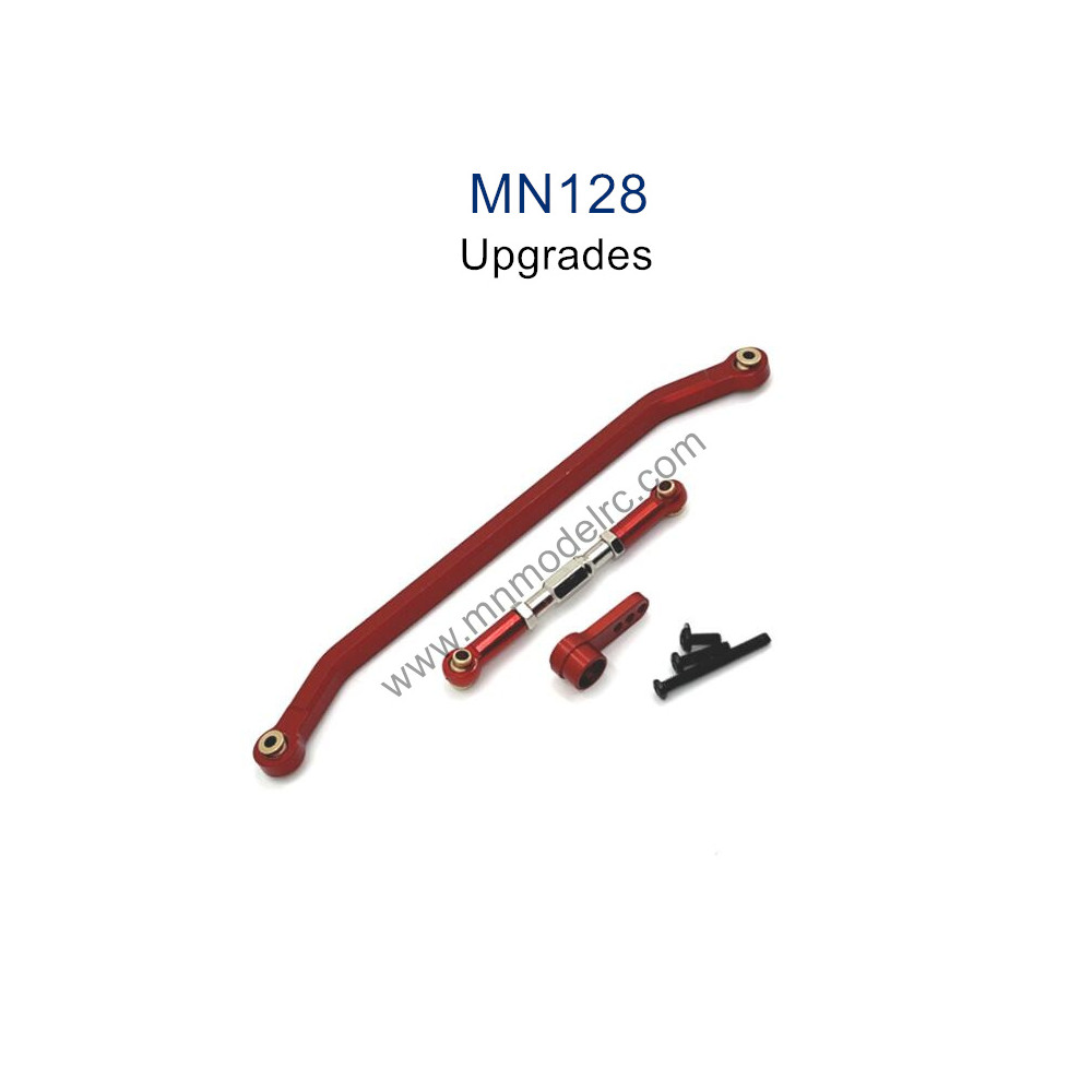 MN MODEL MN128 Upgrade parts Metal Steering Connect Rods red