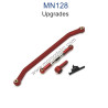 MN MODEL MN128 Upgrade parts Metal Steering Connect Rods red