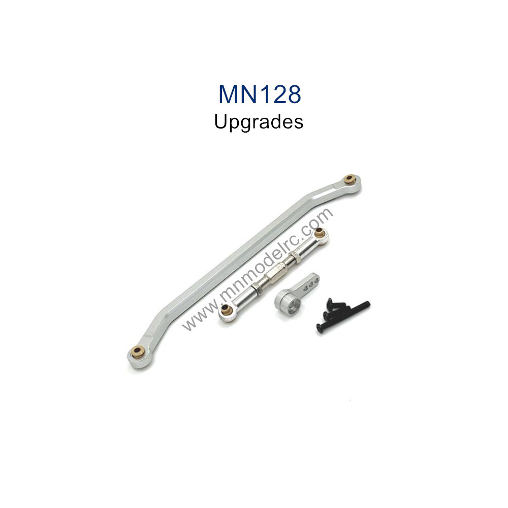 MN MODEL MN128 Upgrade parts Metal Steering Connect Rods silver