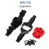 MN MODEL MN128 Upgrade parts Metal Front and Rear Gearbox Cover black