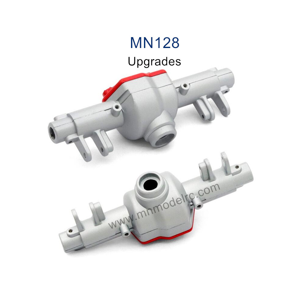 MN MODEL MN128 Upgrade parts Front and Rear Gearbox Cover silver
