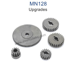 MN MODEL MN128 Upgrade parts Metal Central Rear Gearbox Gear Kit