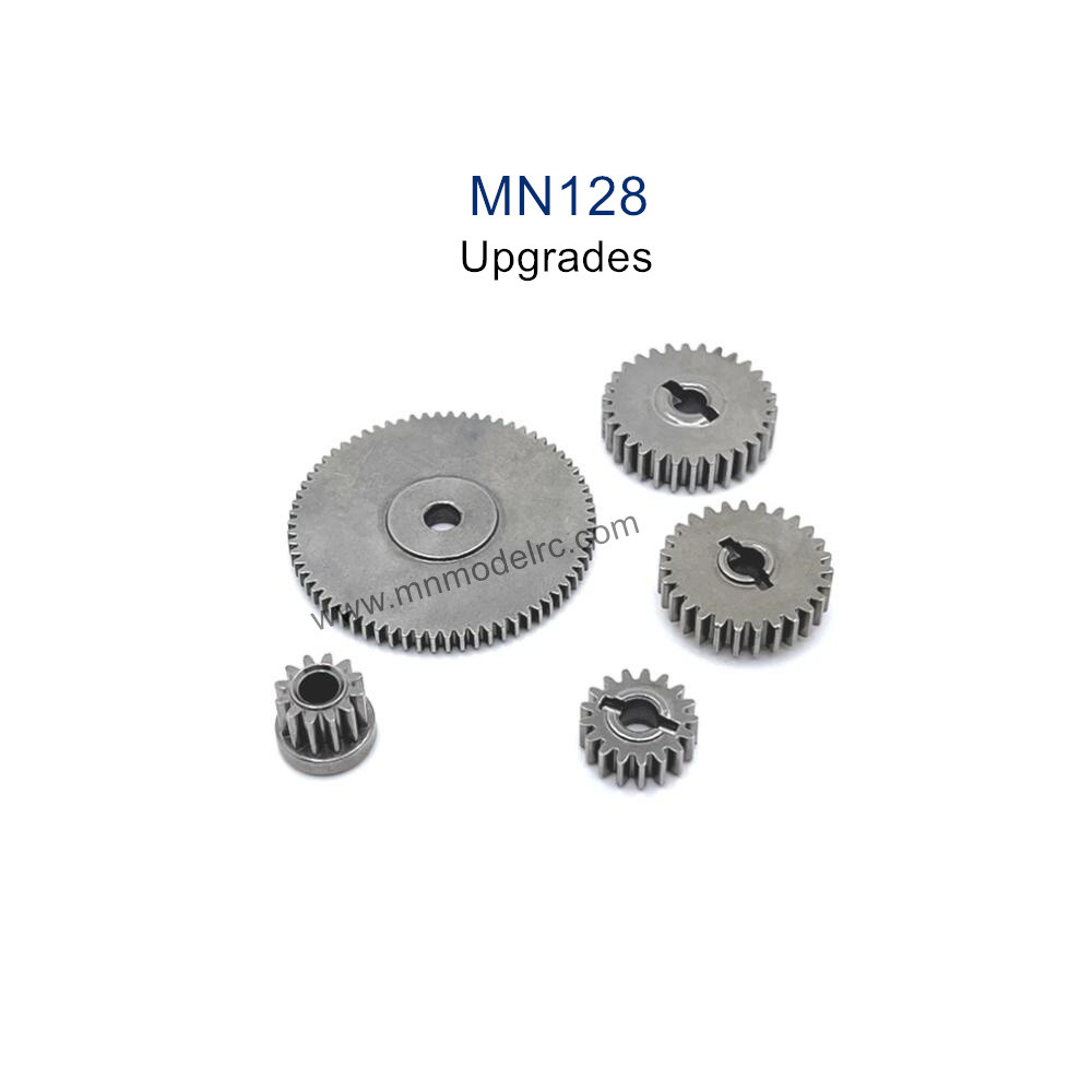 MN MODEL MN128 Upgrade parts Metal Central Rear Gearbox Gear Kit