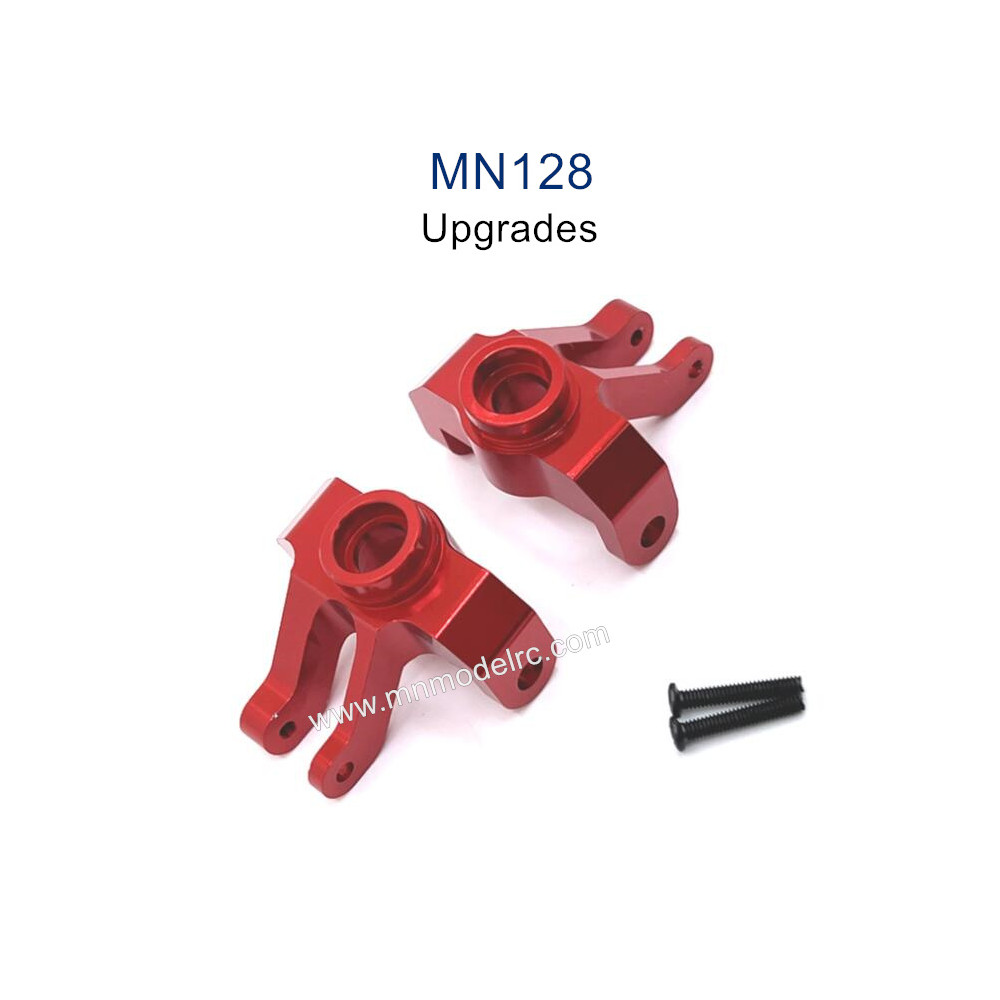 MN MODEL MN128 Upgrade parts Metal Front Steering Cup red