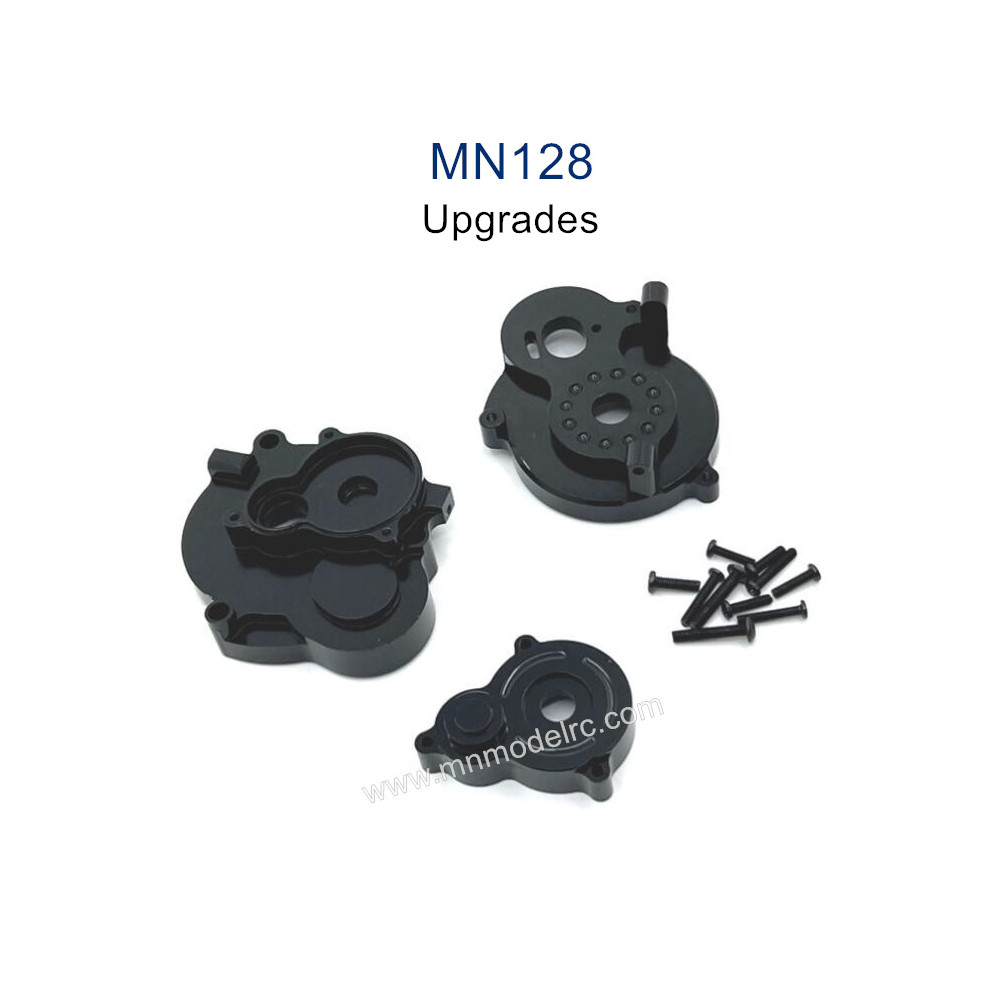 MN MODEL MN128 Upgrade parts Metal Motor Gear Cover black