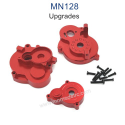 MN MODEL MN128 Upgrade parts Metal Motor Gear Cover red