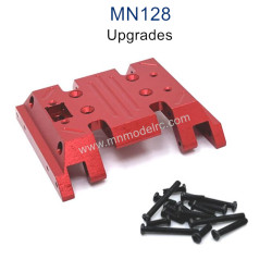 MN MODEL MN128 Upgrade parts Metal Central Gearbox Bottom Plate red