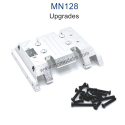 MN MODEL MN128 Upgrade parts Metal Central Gearbox Bottom Plate silver
