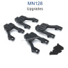 MN MODEL MN128 Upgrade parts Metal Front and Rear Shock Frame black
