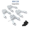 MN MODEL MN128 Upgrade parts Metal Front and Rear Shock Frame  silver