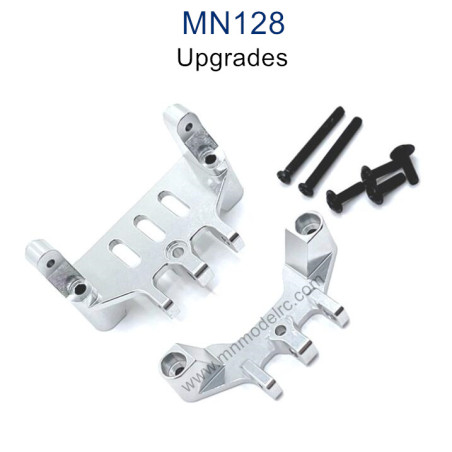 MN MODEL MN128 Upgrade parts Metal Front and Rear Connect Rod Seat and Servo Seat silver