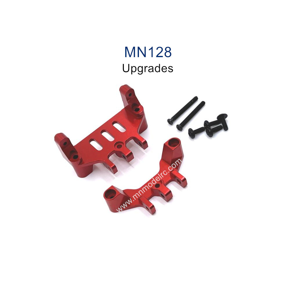 MN MODEL MN128 Upgrade parts Metal Front and Rear Connect Rod Seat and Servo Seat red