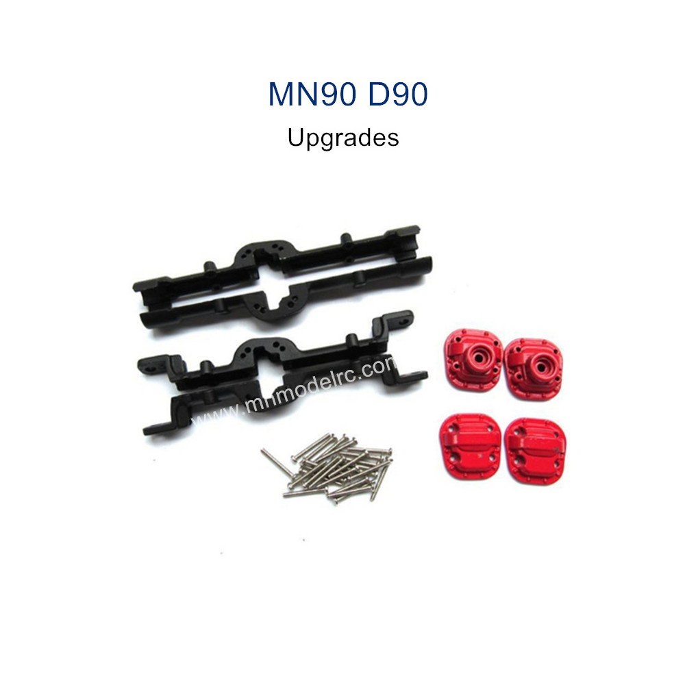 MN MODEL MN-90 Upgrade Parts Front and Rear Axle Shell black