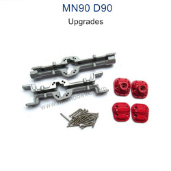 MN MODEL MN-90 Upgrade Parts Front and Rear Axle Shell silver
