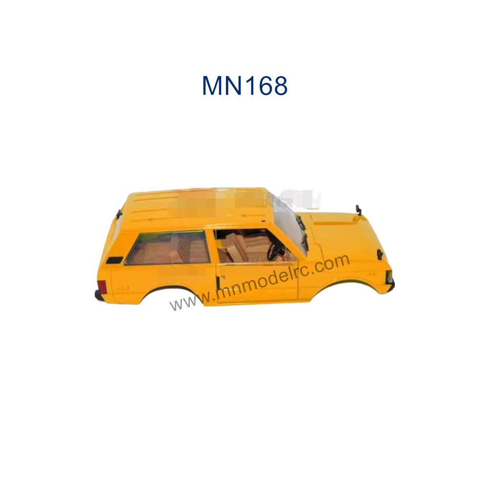MN MODEL MN168 Parts Car Shell with LED 168A-S1 yellow