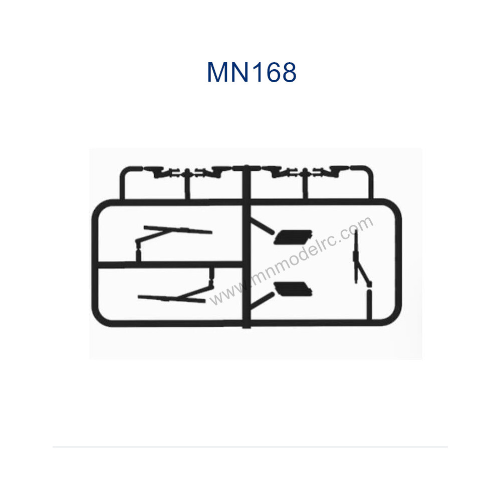 MN MODEL MN168 Parts Car shell sticker small piece C168-06-03