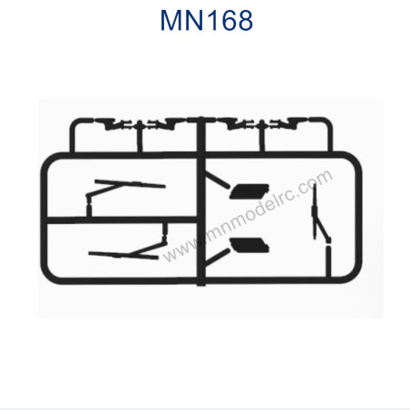 MN MODEL MN168 Parts Car shell sticker small piece C168-06-03