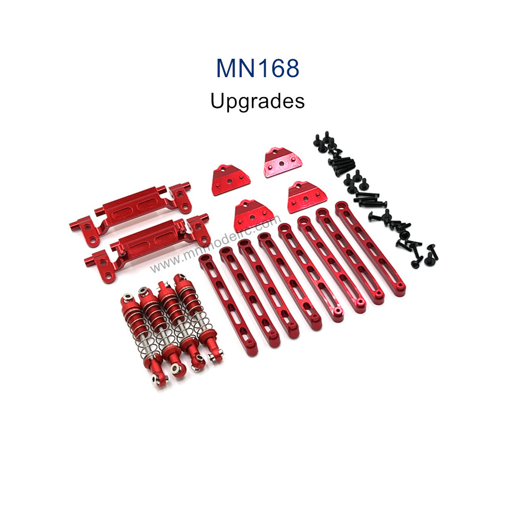 MN MODEL MN168 Upgrade Parts Alloy Kit red