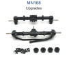 MN MODEL MN168 Upgrade Parts Metal Front And Rear Axle Assembly black
