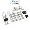 MN MODEL MN168 Upgrade Parts Metal Shock Car Rod Servo Seat Shock Absorber Bracket Kit silver