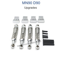 MN MODEL MN-90 Upgrade Parts Metal Shock and Seat silver