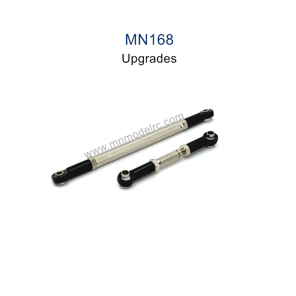 MN MODEL MN168 Upgrade Parts Metal Front Axle Steering Rod black