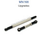 MN MODEL MN168 Upgrade Parts Metal Front Axle Steering Rod black