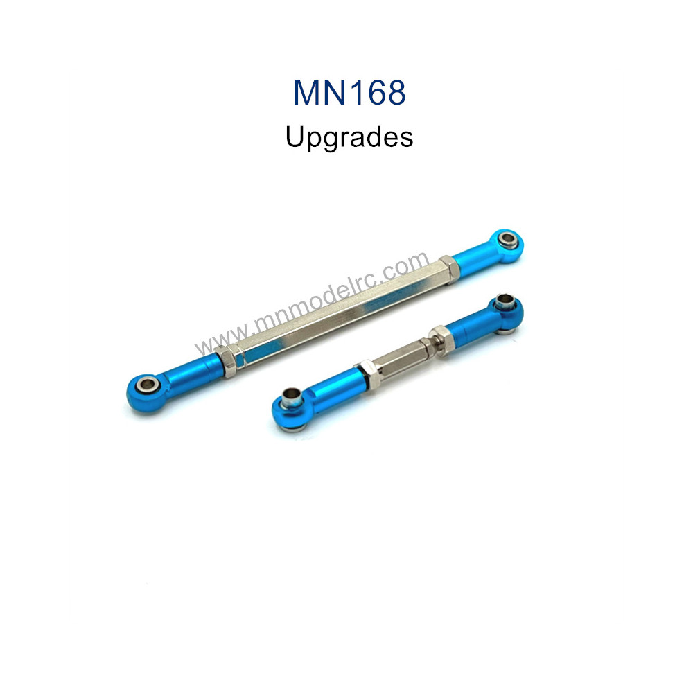 MN MODEL MN168 Upgrade Parts Metal Front Axle Steering Rod blue