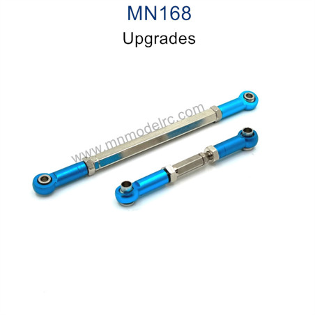 MN MODEL MN168 Upgrade Parts Metal Front Axle Steering Rod blue