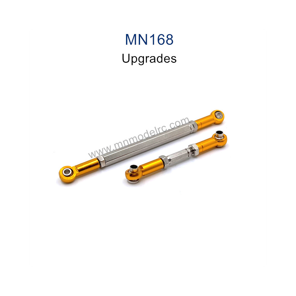 MN MODEL MN168 Upgrade Parts Metal Front Axle Steering Rod yellow
