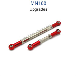 MN MODEL MN168 Upgrade Parts Metal Front Axle Steering Rod red