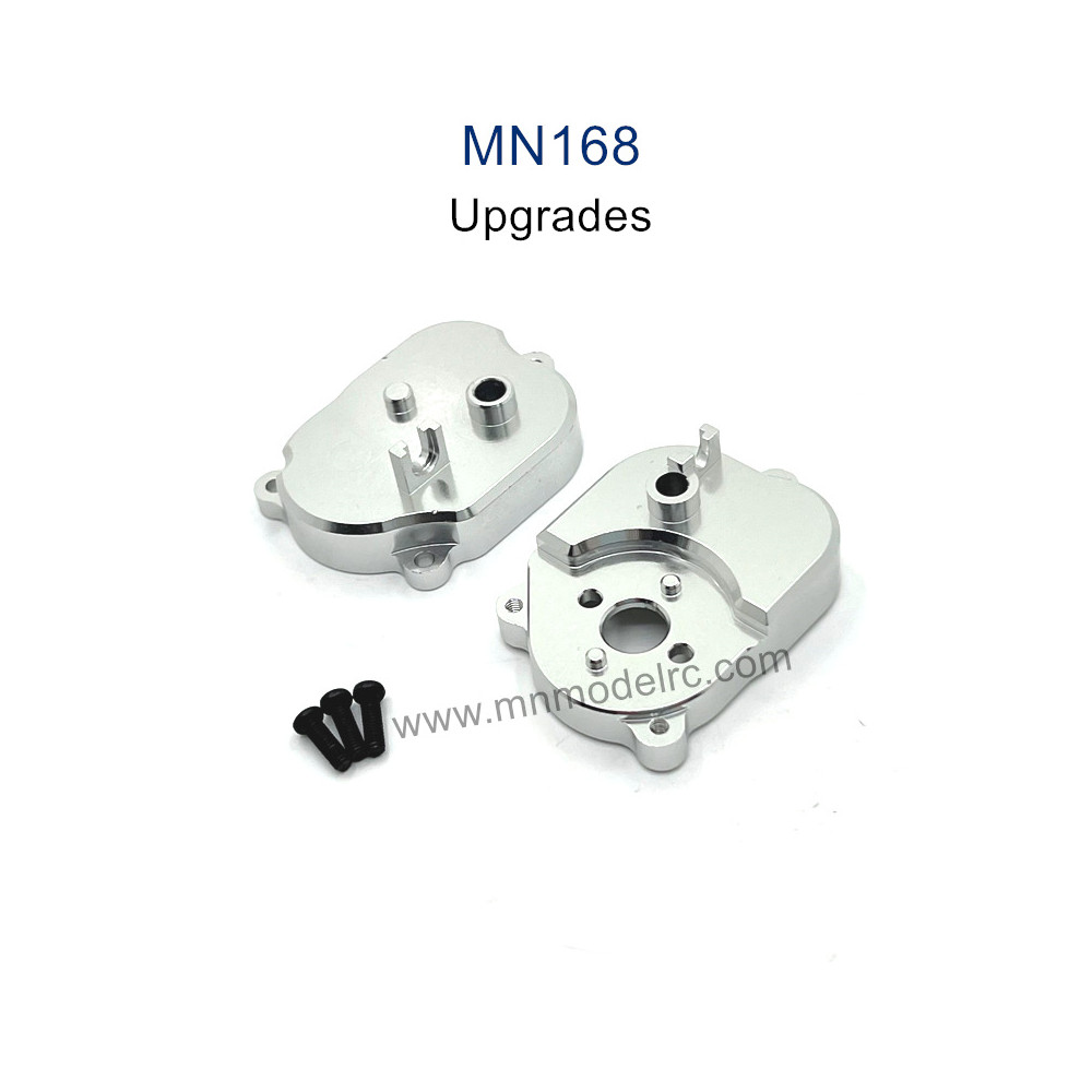MN MODEL MN168 Upgrade Parts Metal Gearbox Cover silver