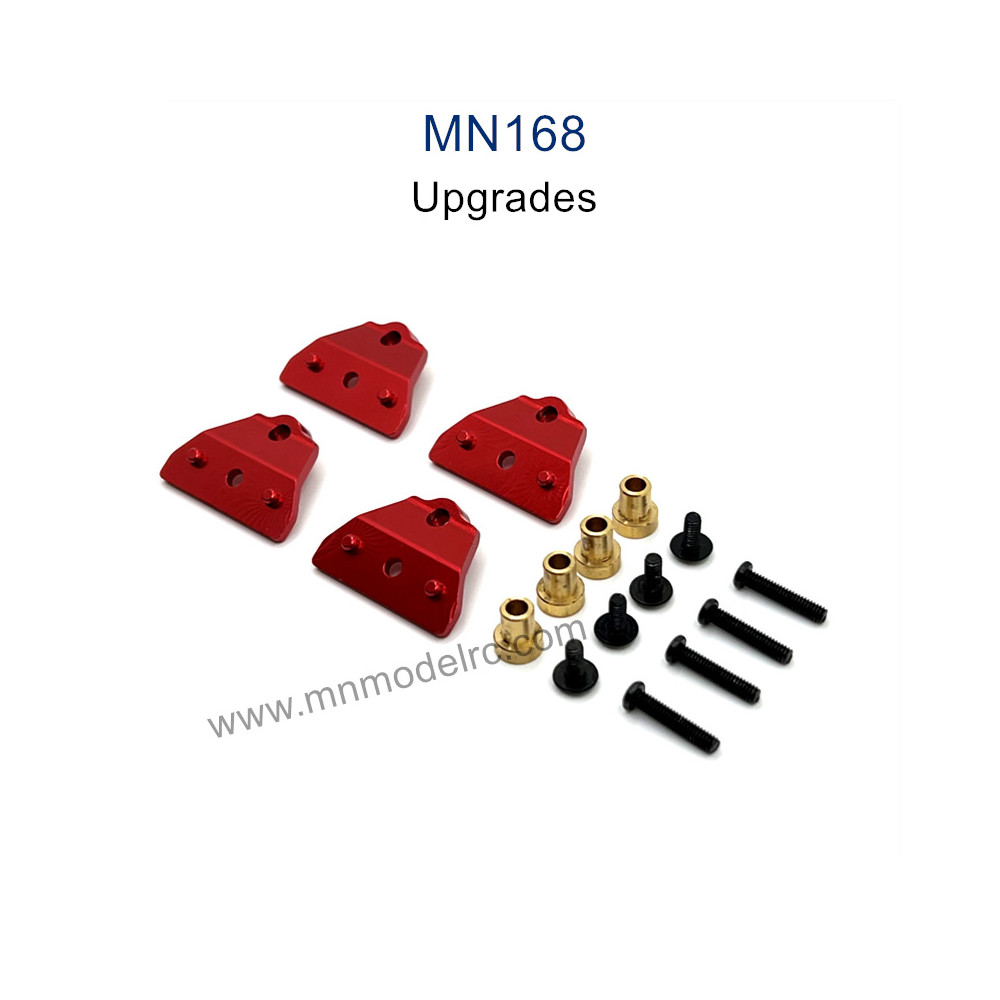 MN MODEL MN168 Upgrade Parts Metal Shock Absorber Bracket red