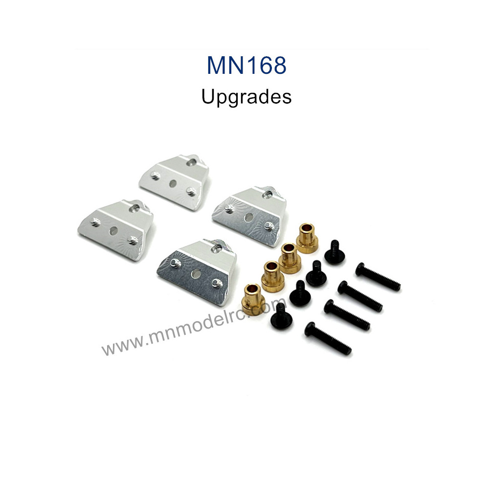MN MODEL MN168 Upgrade Parts Metal Shock Absorber Bracket silver