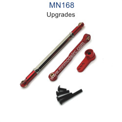 MN MODEL MN168 Upgrade Parts Metal Steering Rod Servo Arm red