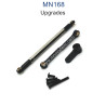 MN MODEL MN168 Upgrade Parts Metal Steering Rod Servo Arm black