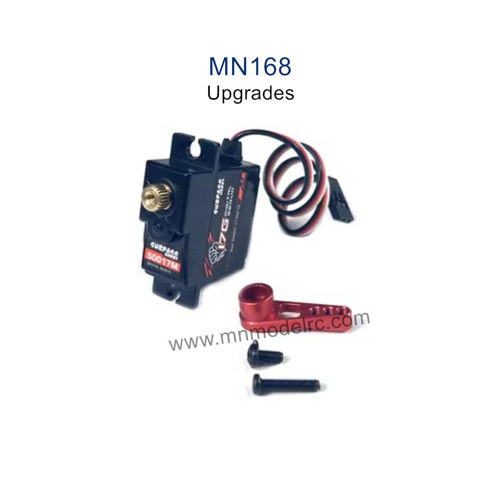 MN MODEL MN168 Upgrade Parts Servo Metal Servo Arm red
