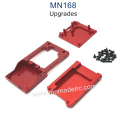 MN MODEL MN168 Upgrade Parts Metal Front and Rear Compartment Motor mount red